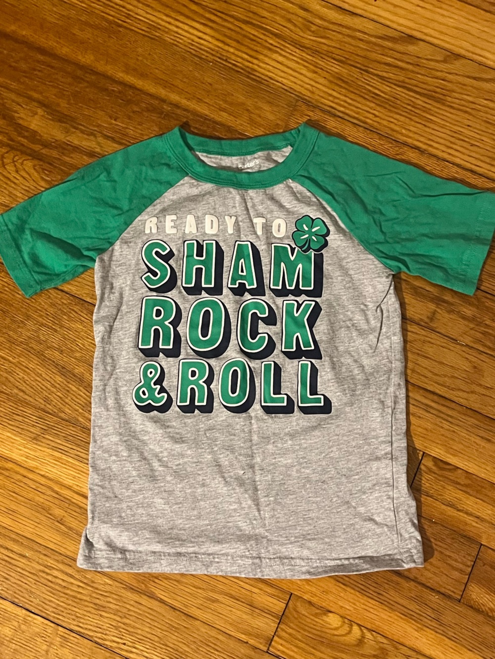 Carters St. Patrick’s Day Irish Shamrock Cotton Tee Size 5
